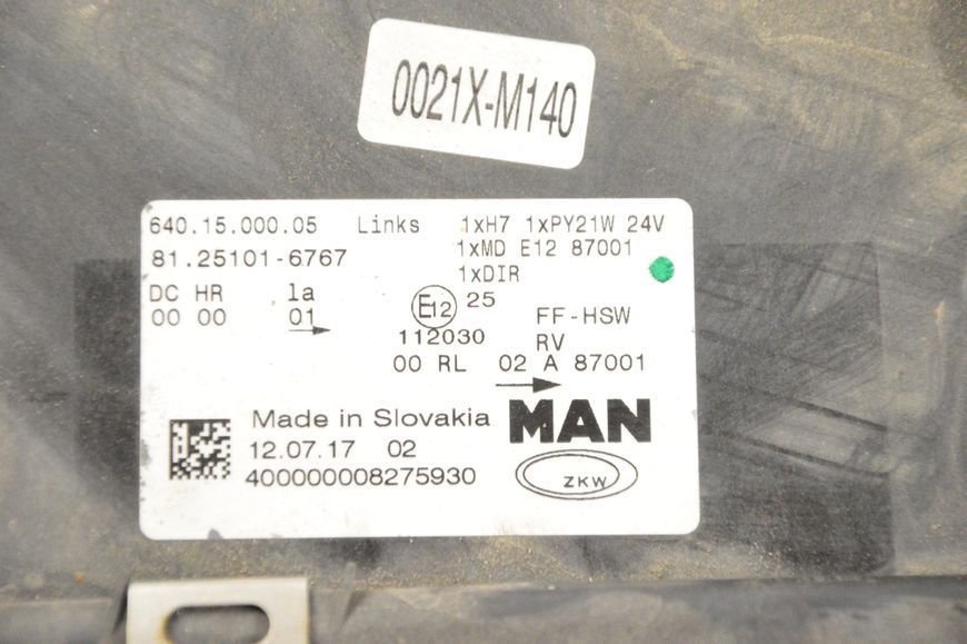 Фара передня ліва ксенон MAN TGX 81251016767 фото